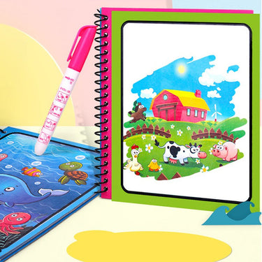 Libro para Colorear Mágico con Agua | Estimula la creatividad y la diversión de jugar - Colorear con agua